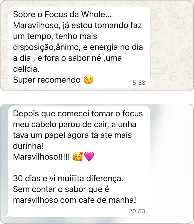 Depoimento de cliente Whole